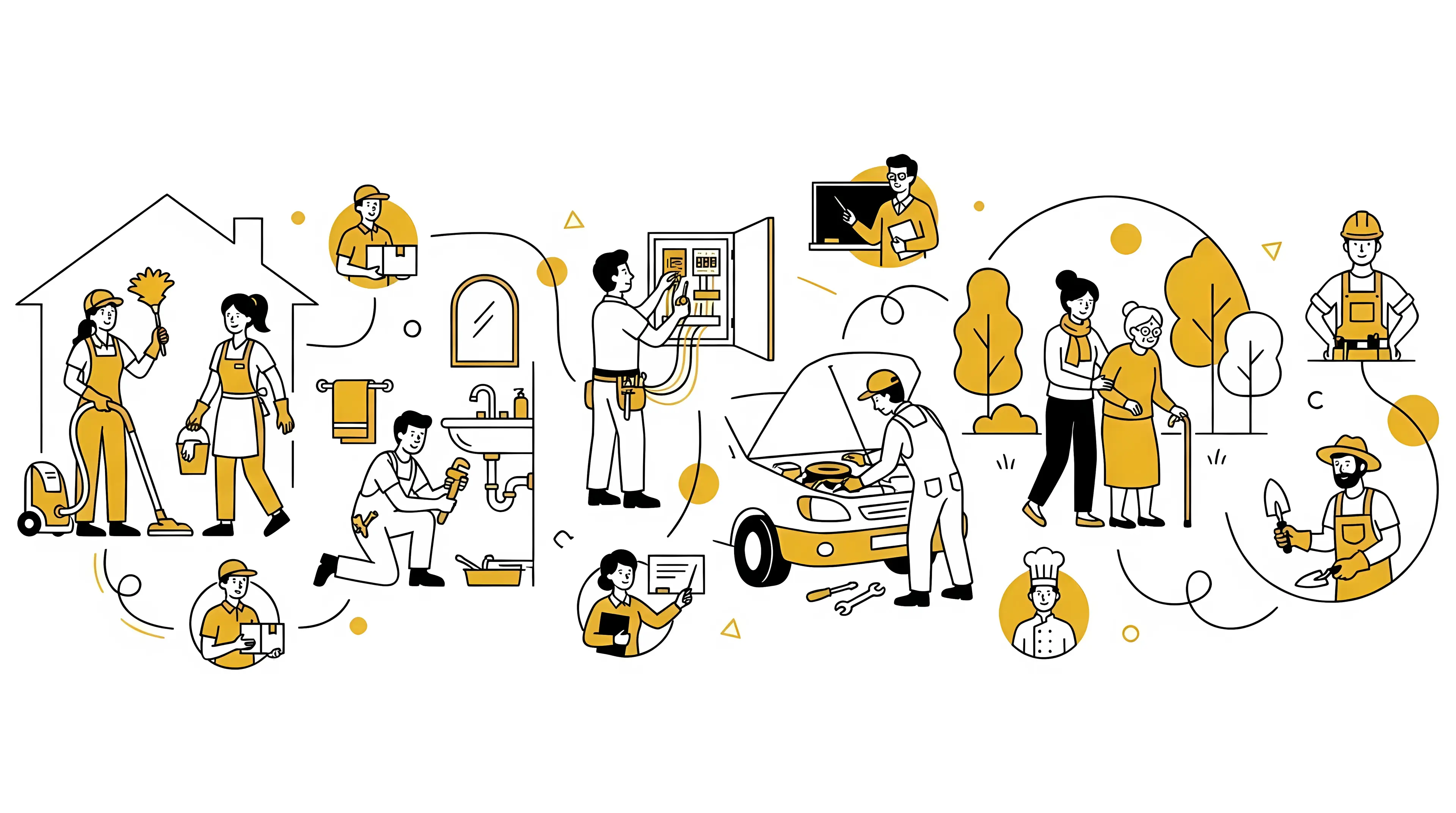 KuchBee Team working together